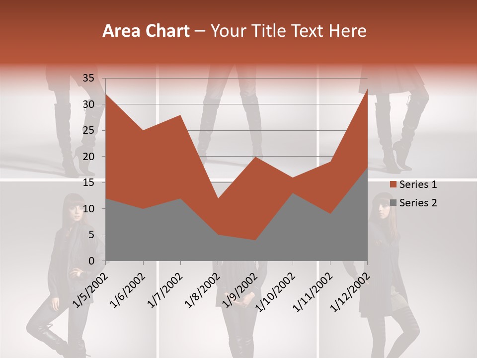 Fashion Model Poses PowerPoint Template