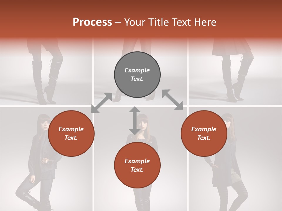 Fashion Model Poses PowerPoint Template