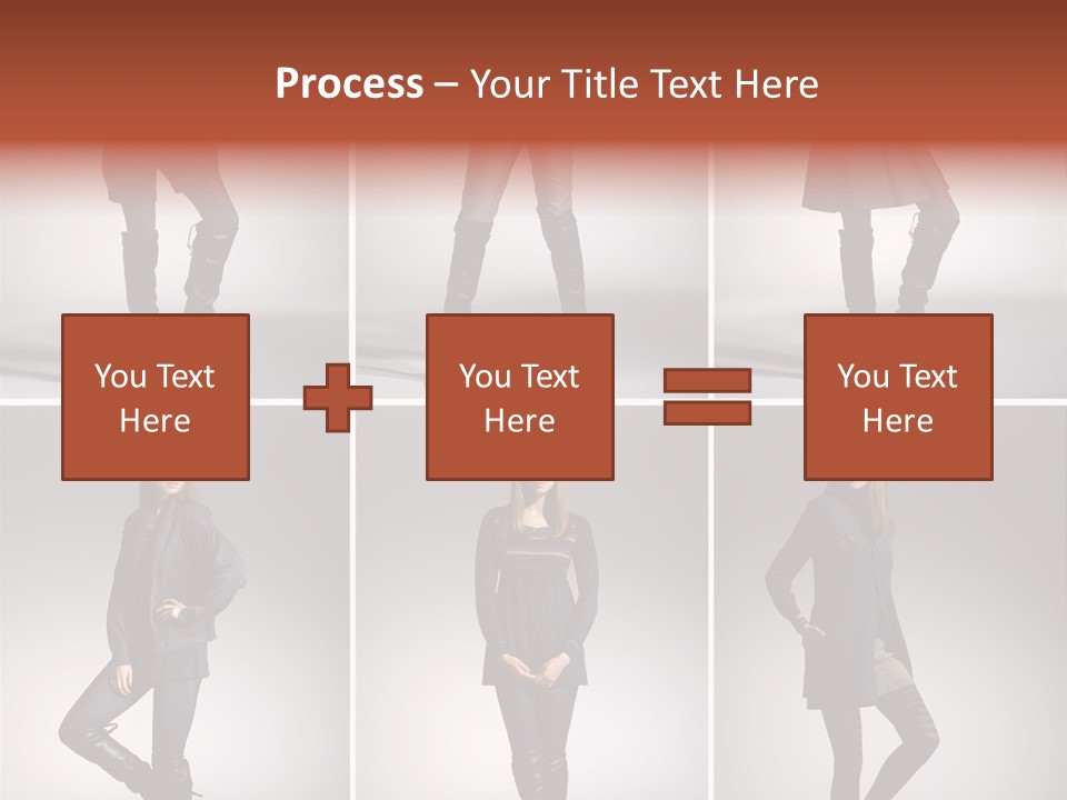 Fashion Model Poses PowerPoint Template