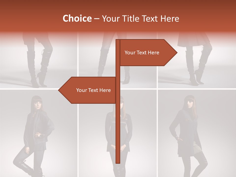 Fashion Model Poses PowerPoint Template