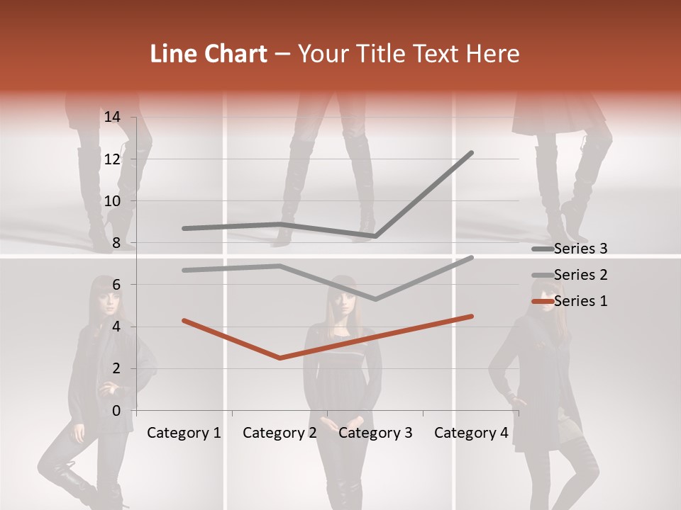 Fashion Model Poses PowerPoint Template