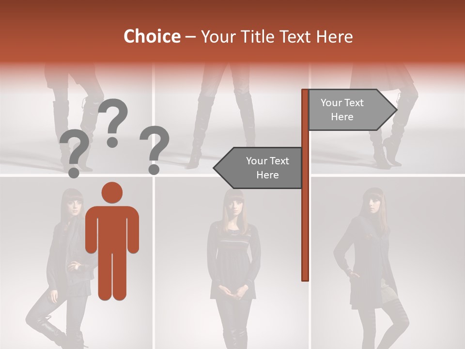 Fashion Model Poses PowerPoint Template