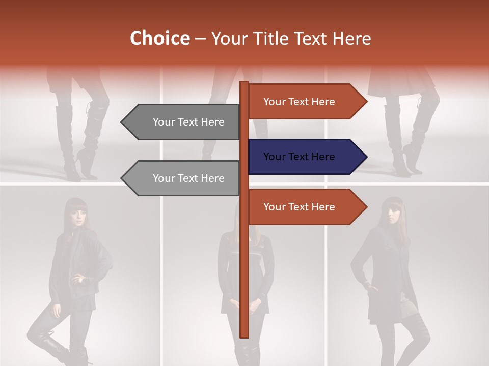 Fashion Model Poses PowerPoint Template