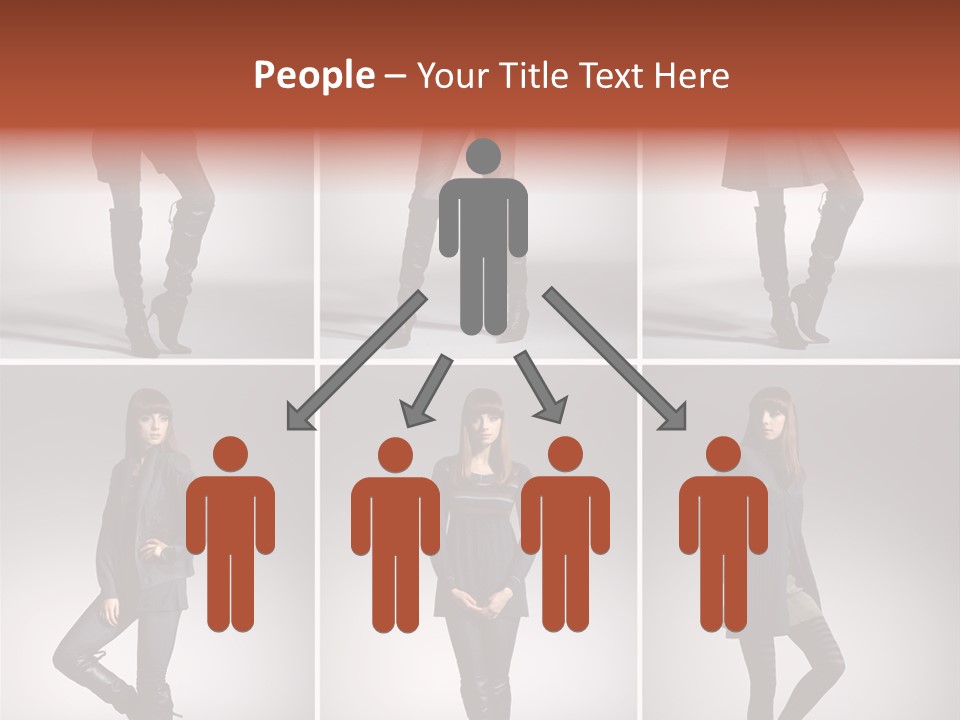 Fashion Model Poses PowerPoint Template