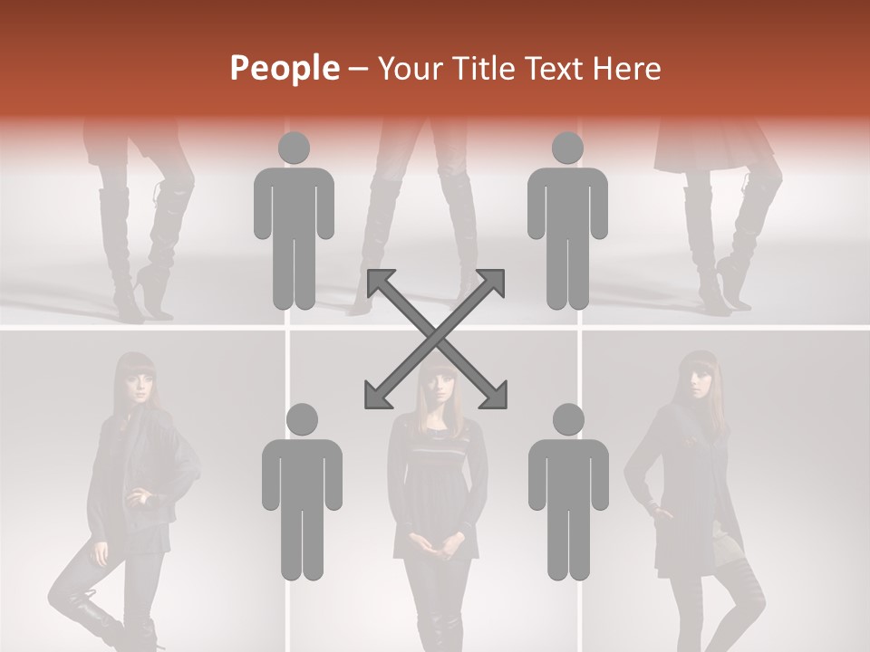Fashion Model Poses PowerPoint Template