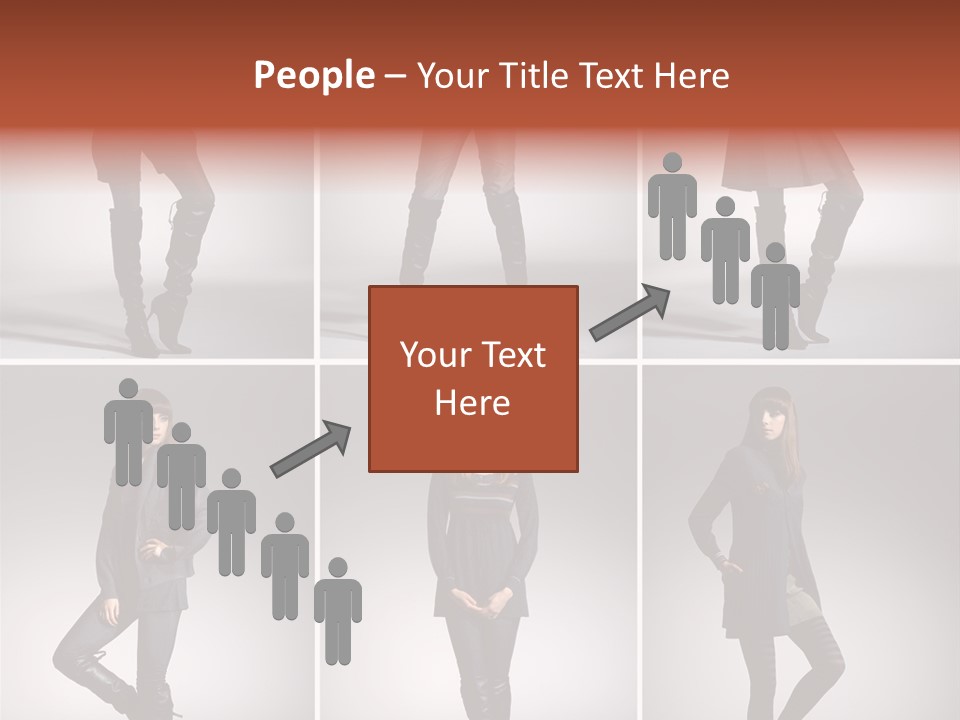 Fashion Model Poses PowerPoint Template