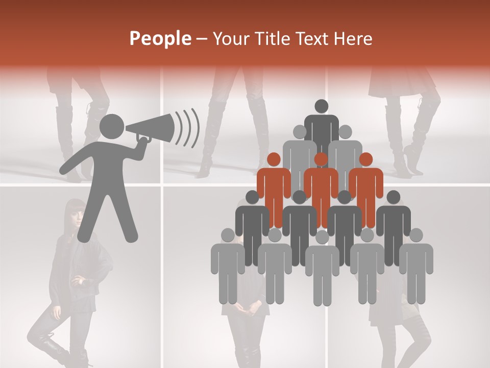 Fashion Model Poses PowerPoint Template