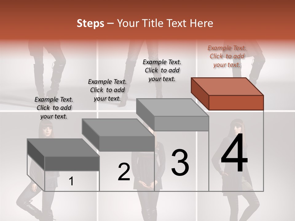 Fashion Model Poses PowerPoint Template