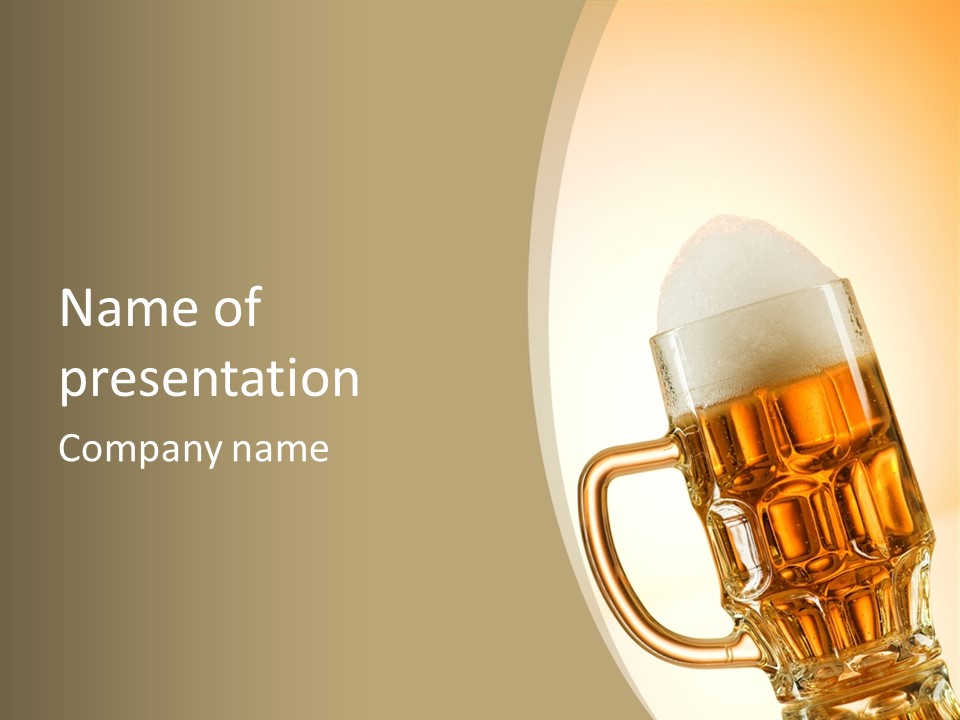 Drop Liquid Brown PowerPoint Template