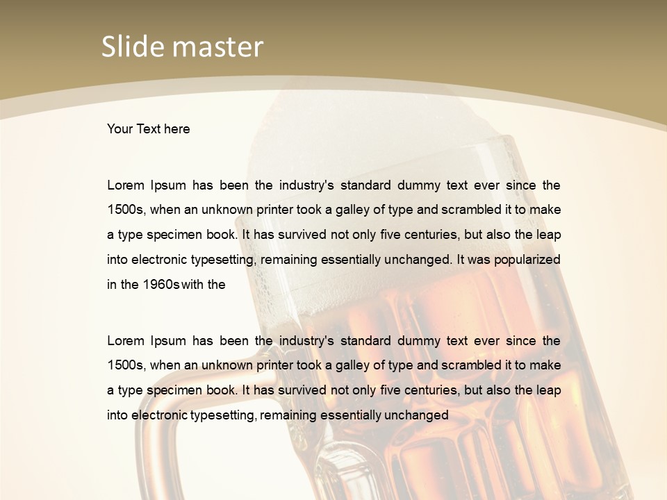 Drop Liquid Brown PowerPoint Template