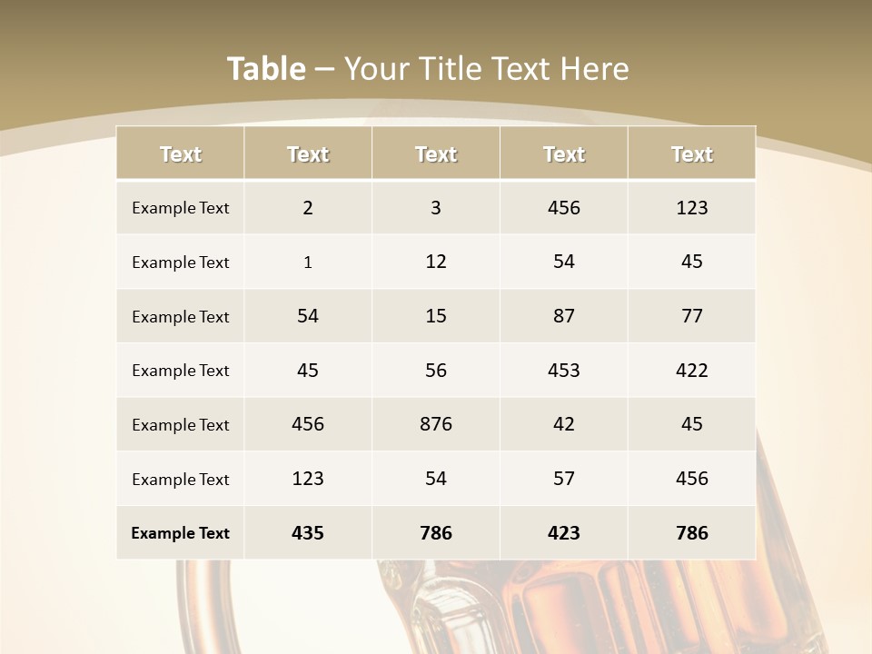Drop Liquid Brown PowerPoint Template