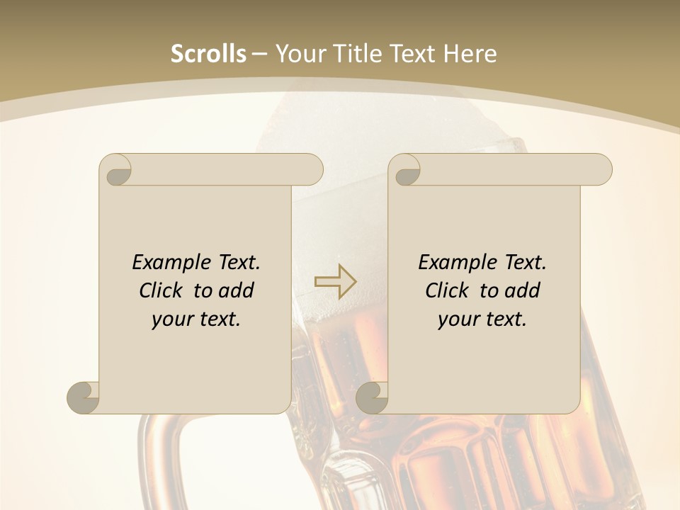 Drop Liquid Brown PowerPoint Template