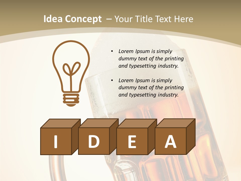 Drop Liquid Brown PowerPoint Template