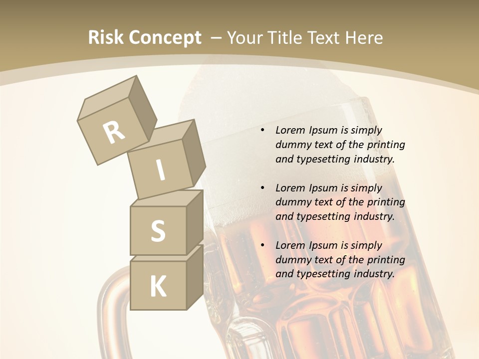 Drop Liquid Brown PowerPoint Template