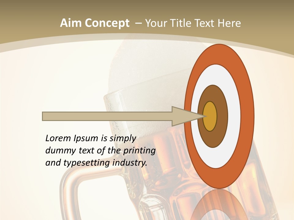 Drop Liquid Brown PowerPoint Template