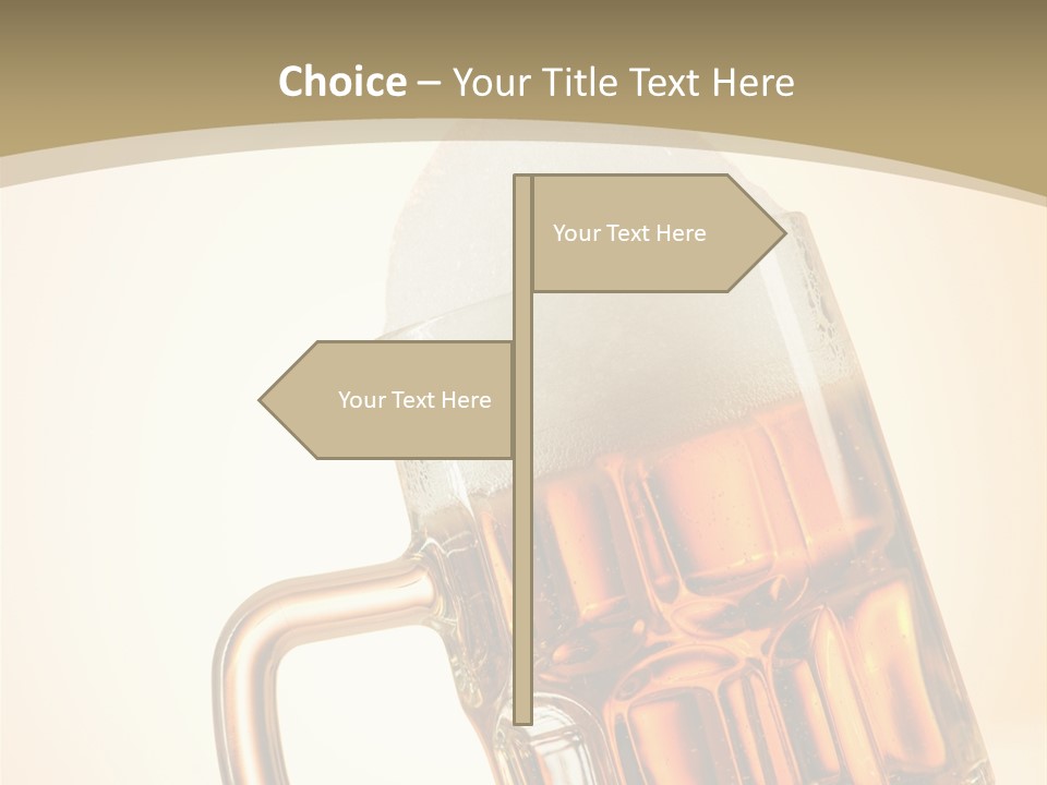 Drop Liquid Brown PowerPoint Template