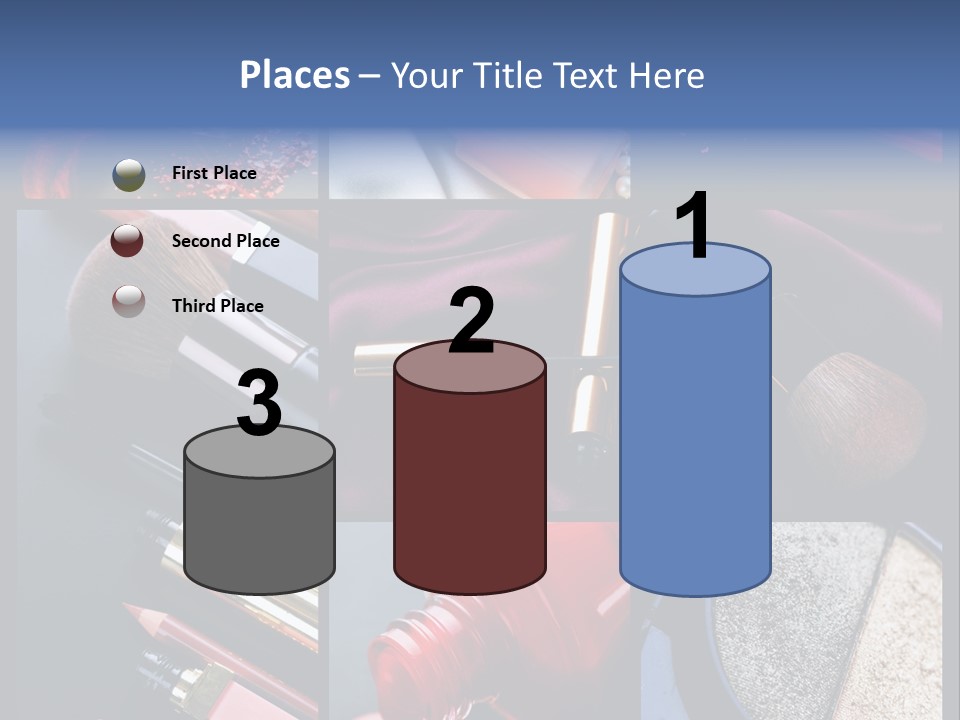 Nail Lipstick Products PowerPoint Template