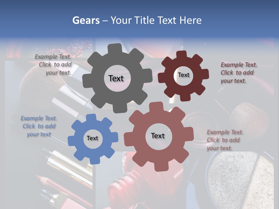 Nail Lipstick Products PowerPoint Template