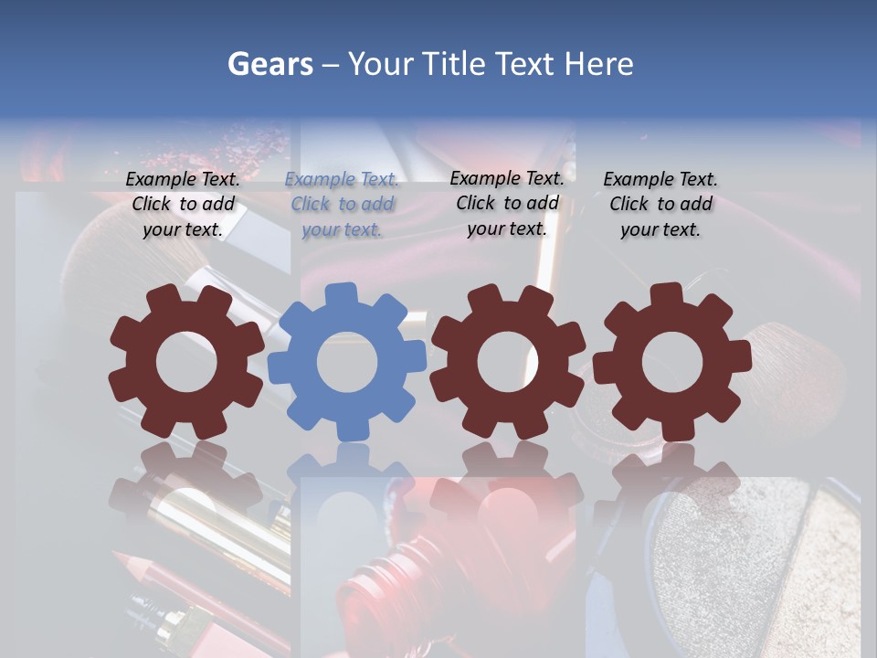 Nail Lipstick Products PowerPoint Template