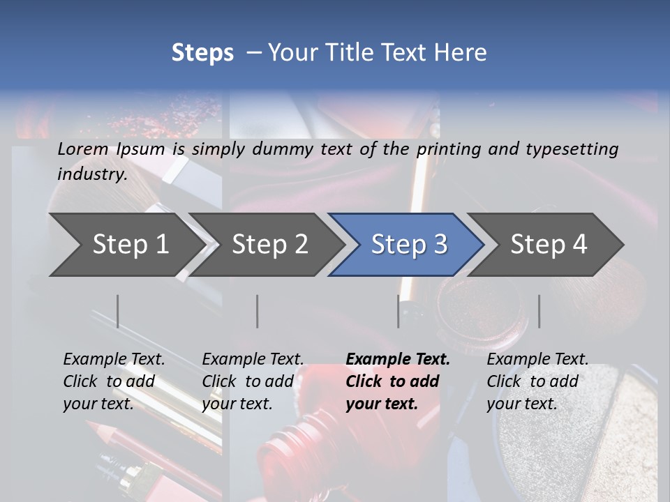 Nail Lipstick Products PowerPoint Template