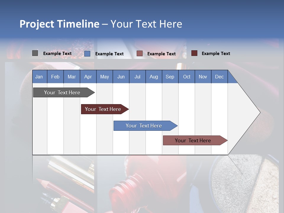 Nail Lipstick Products PowerPoint Template