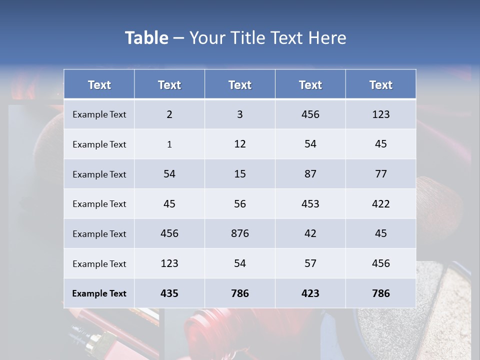 Nail Lipstick Products PowerPoint Template