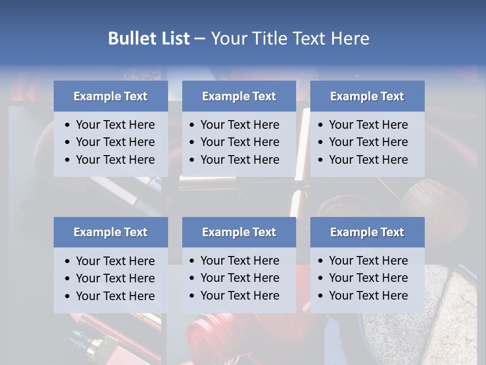 Nail Lipstick Products PowerPoint Template