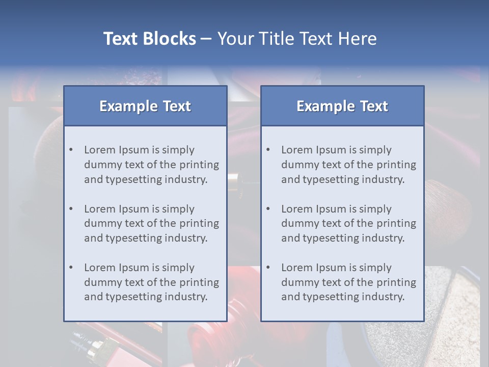 Nail Lipstick Products PowerPoint Template
