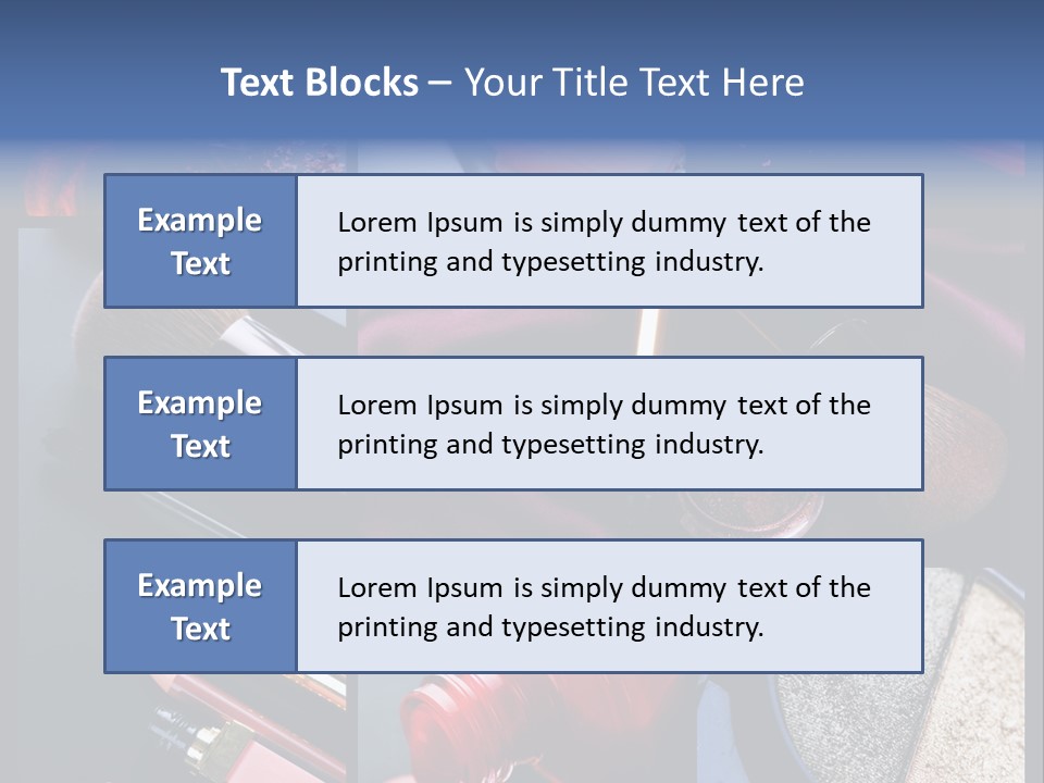 Nail Lipstick Products PowerPoint Template