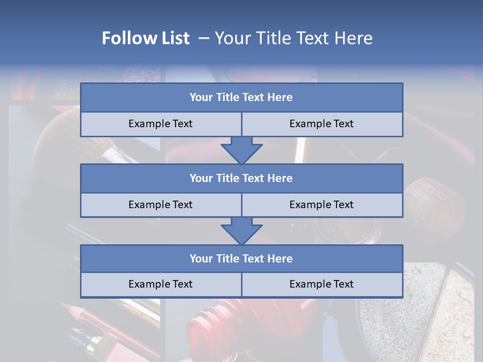 Nail Lipstick Products PowerPoint Template