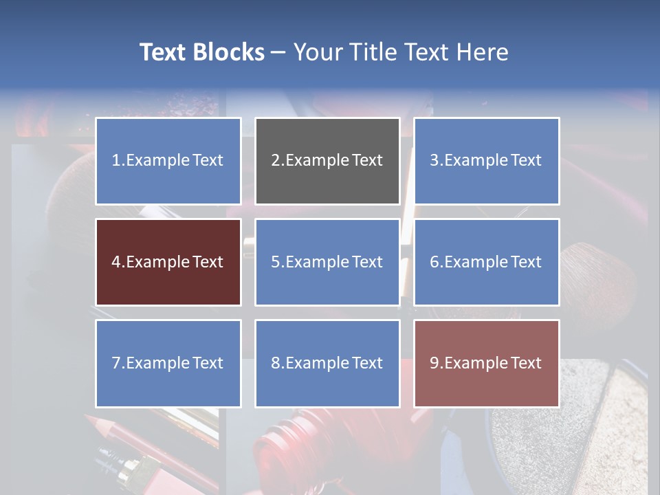 Nail Lipstick Products PowerPoint Template