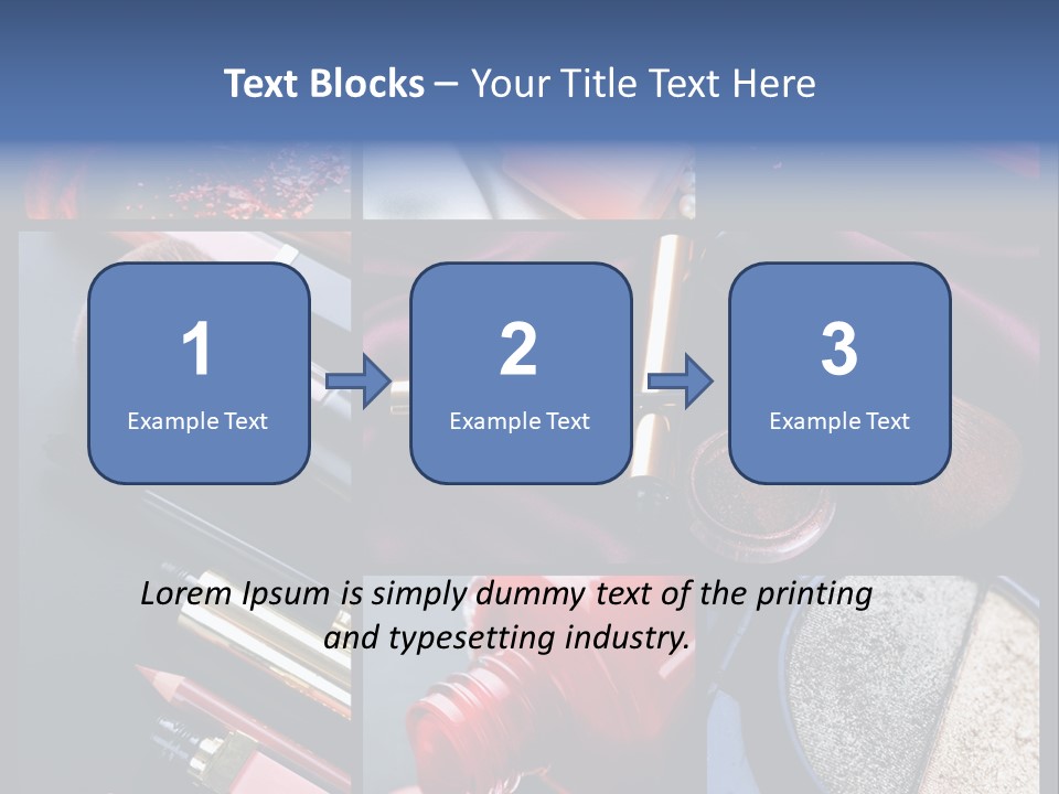 Nail Lipstick Products PowerPoint Template