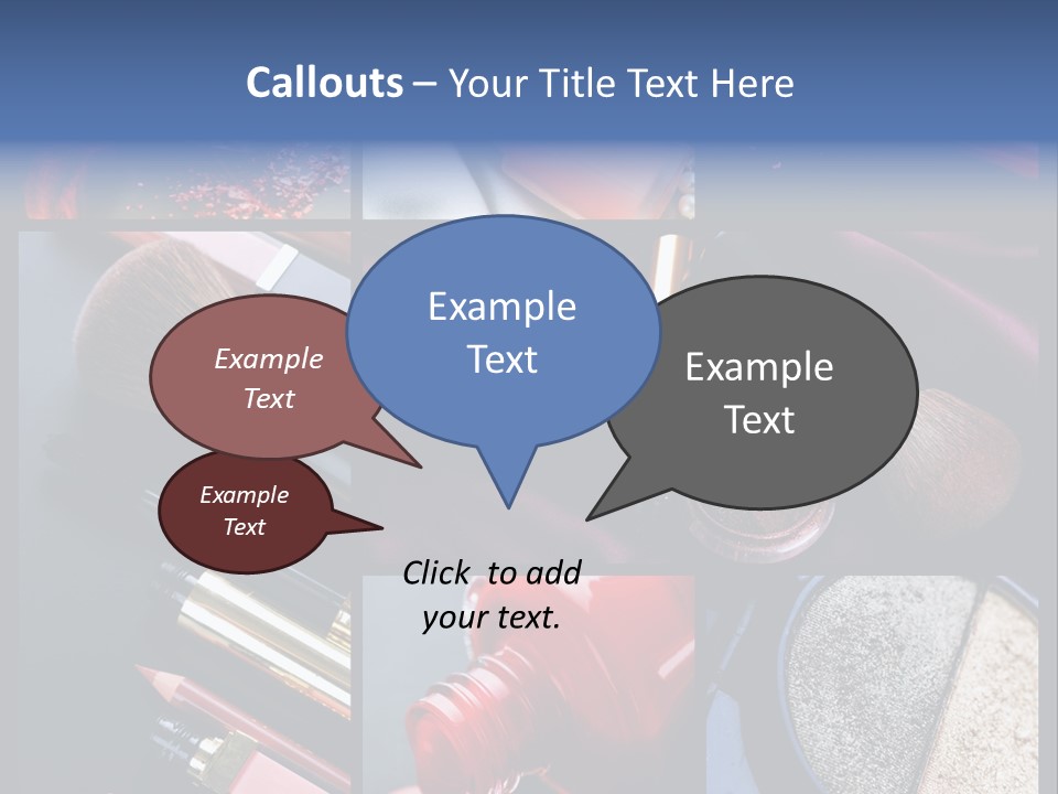 Nail Lipstick Products PowerPoint Template