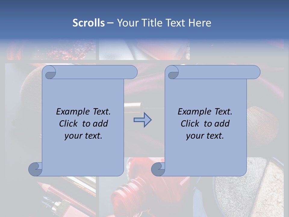 Nail Lipstick Products PowerPoint Template