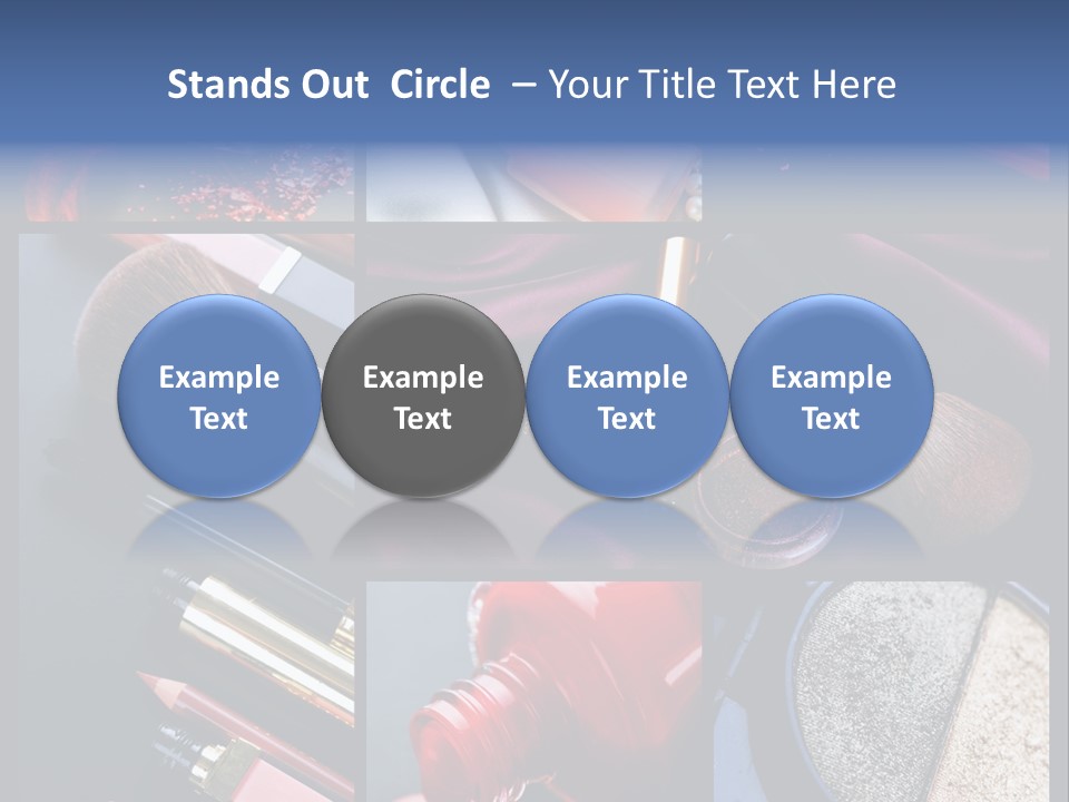 Nail Lipstick Products PowerPoint Template