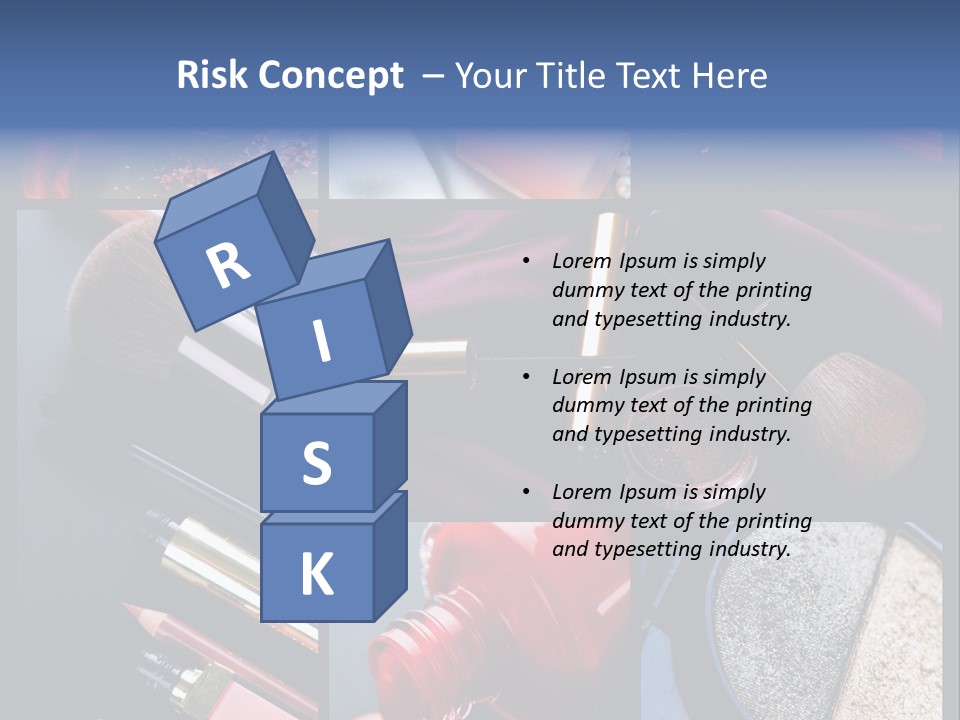 Nail Lipstick Products PowerPoint Template