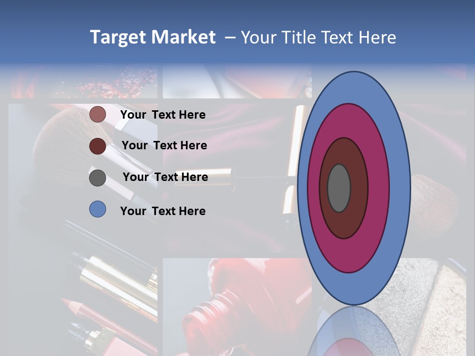 Nail Lipstick Products PowerPoint Template