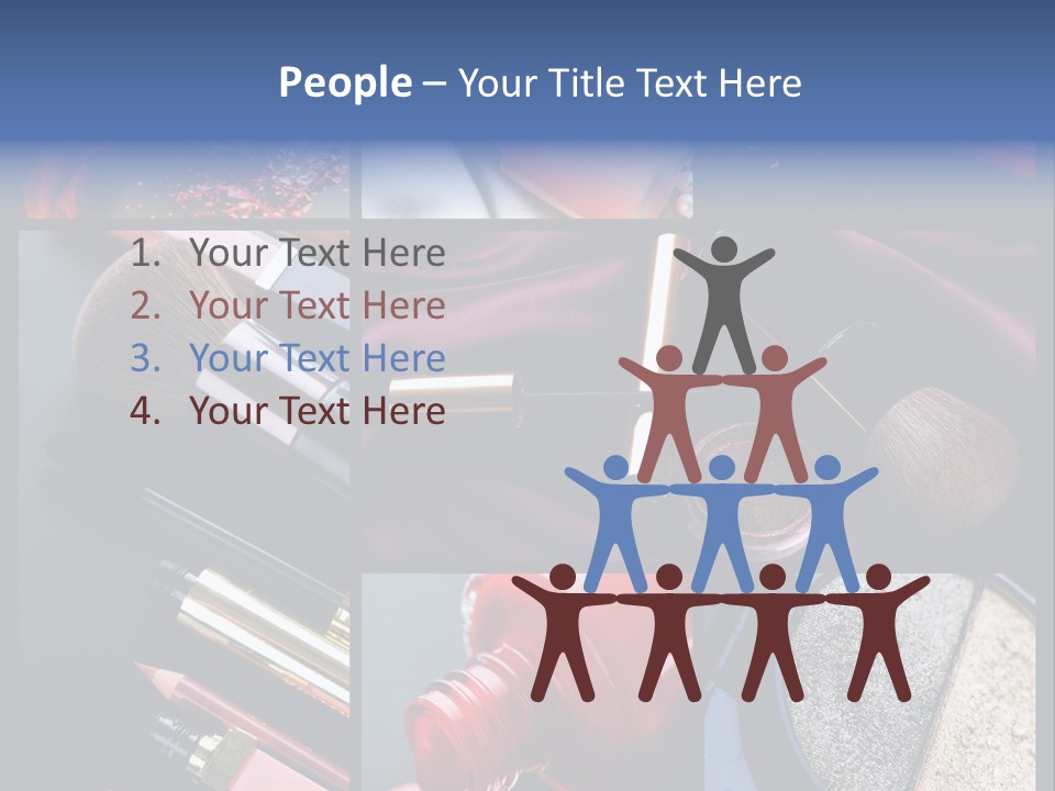 Nail Lipstick Products PowerPoint Template