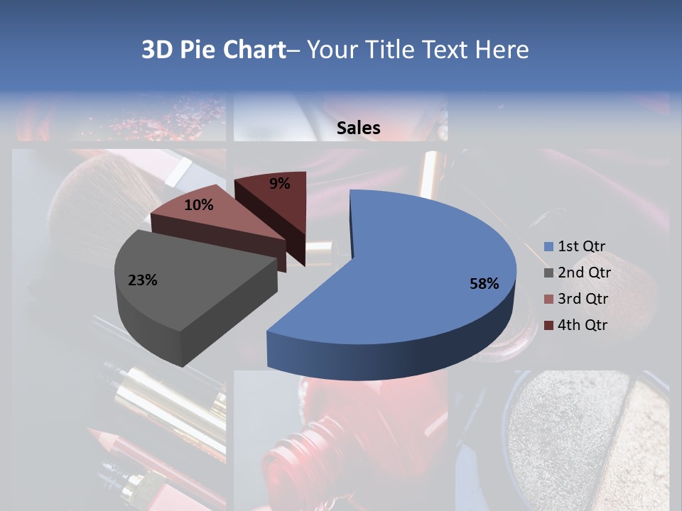 Nail Lipstick Products PowerPoint Template