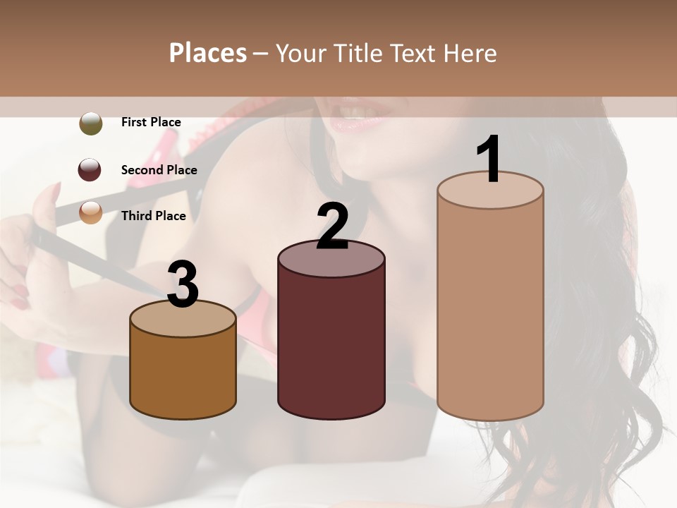 Girl American PowerPoint Template