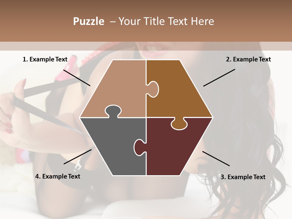 Girl American PowerPoint Template