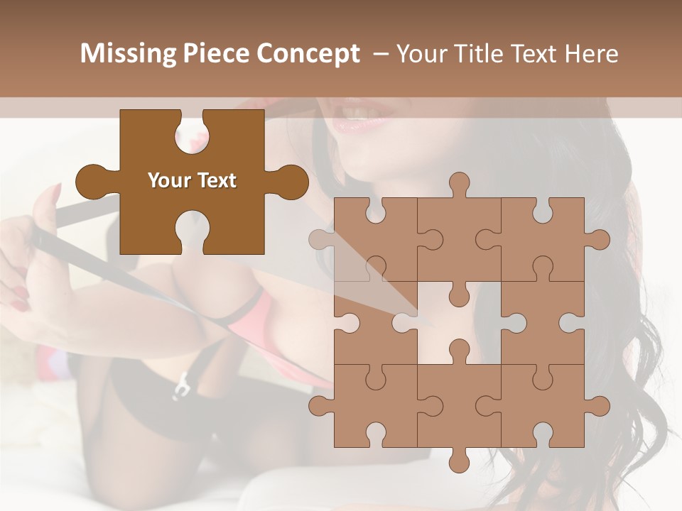 Girl American PowerPoint Template