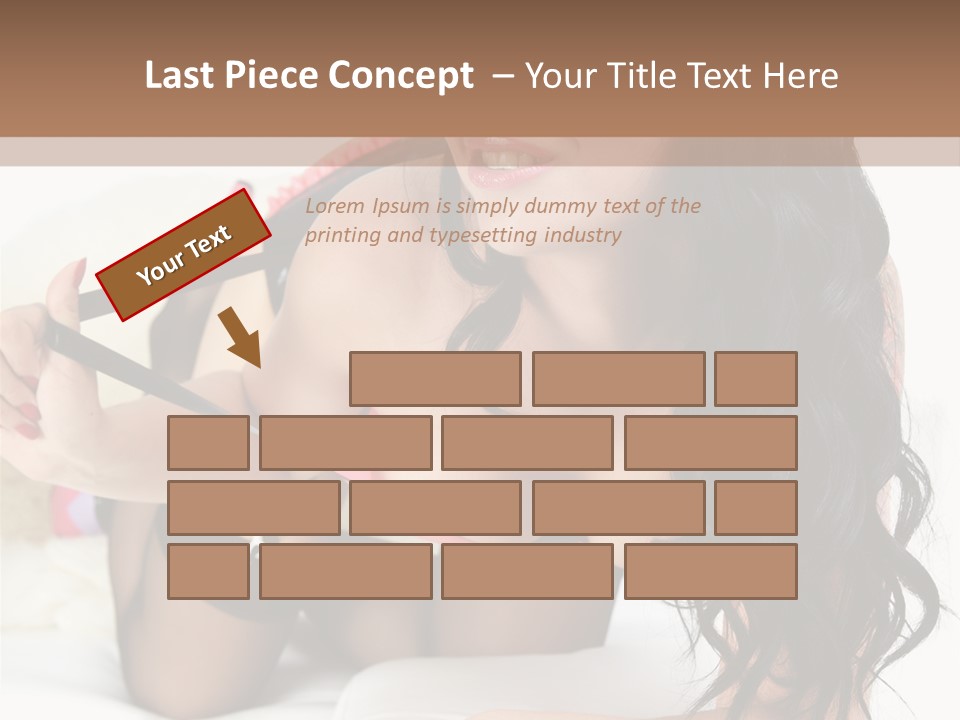 Girl American PowerPoint Template