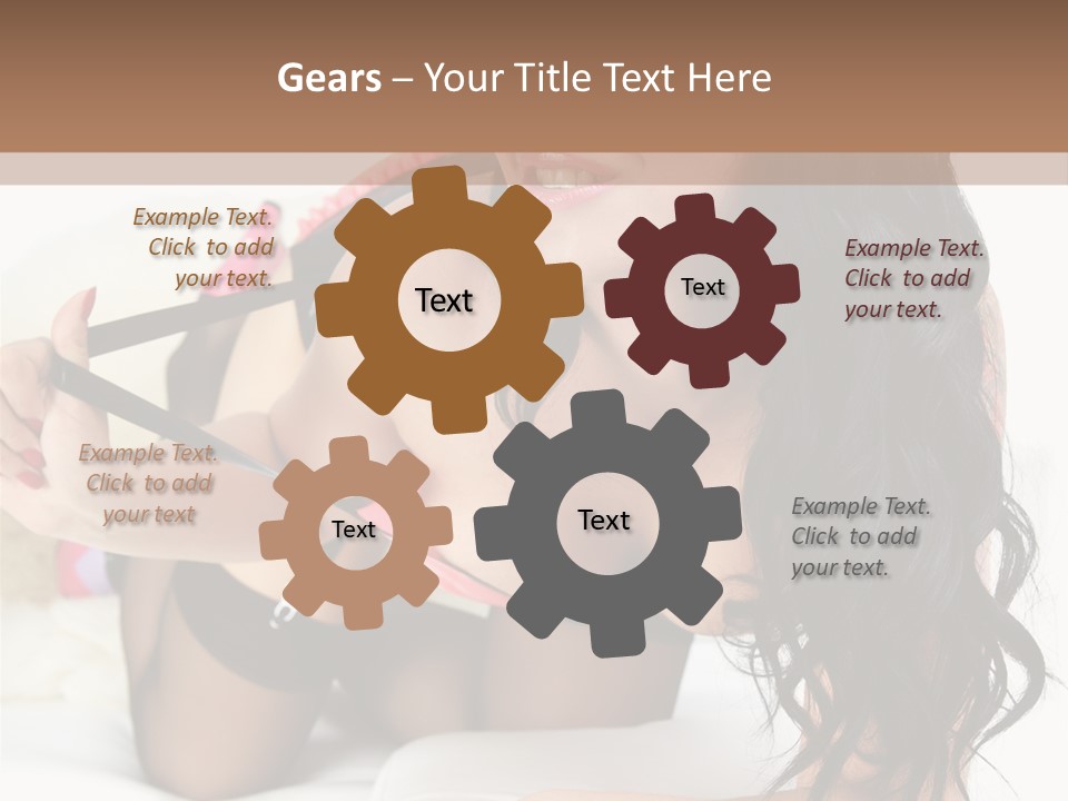 Girl American PowerPoint Template