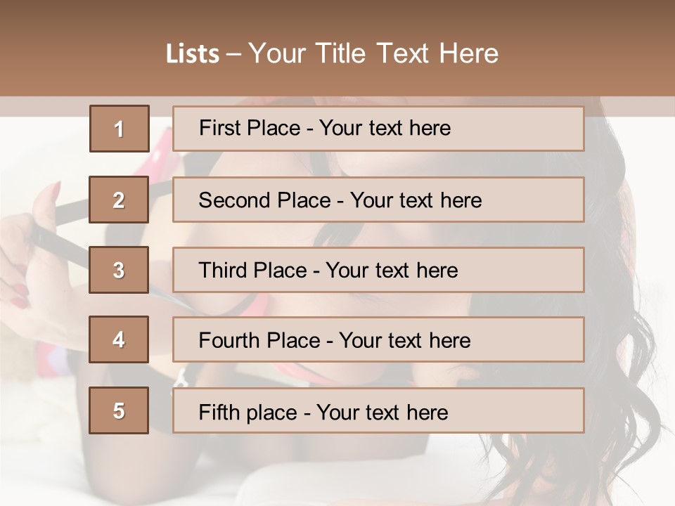 Girl American PowerPoint Template