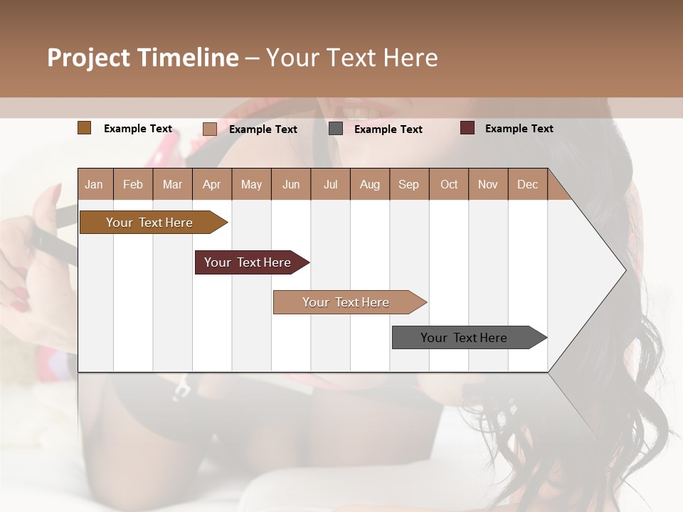 Girl American PowerPoint Template