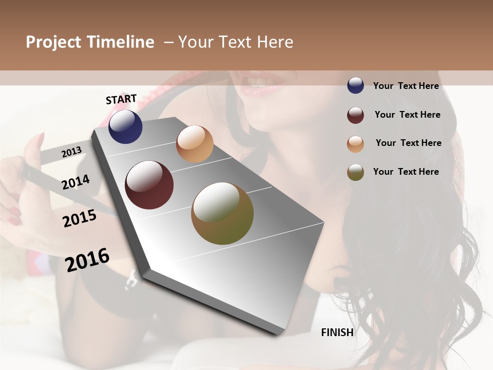 Girl American PowerPoint Template