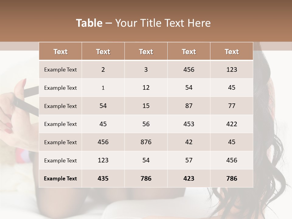 Girl American PowerPoint Template