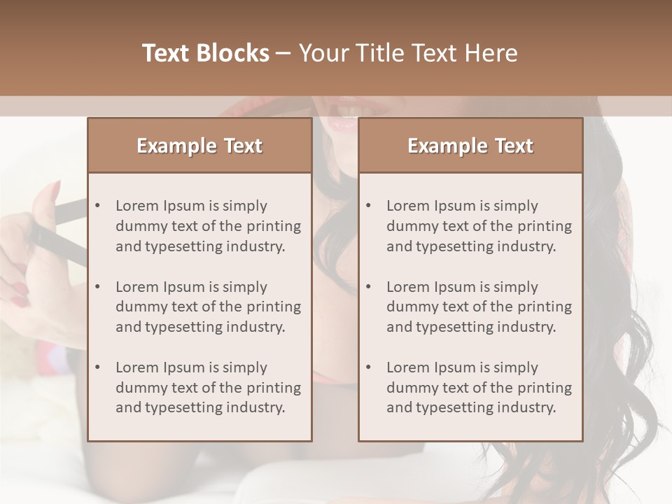 Girl American PowerPoint Template