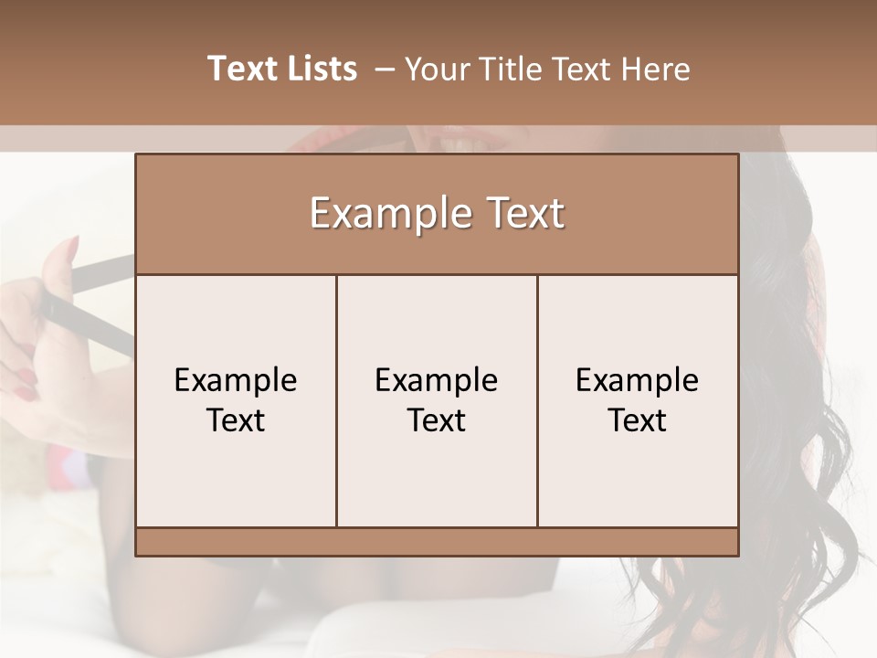 Girl American PowerPoint Template